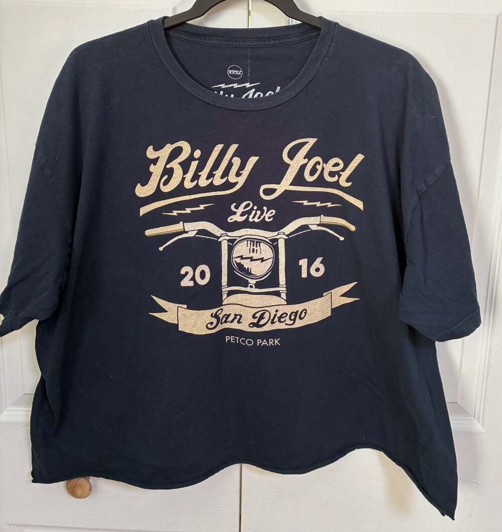 Billy Joel Live 2016 San Diego Petco Park Concert Tee Shirt by Barking Irons